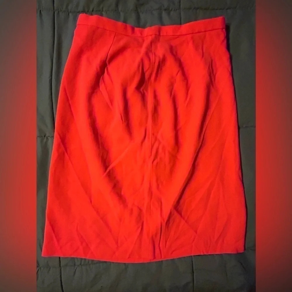 Giorgio Armani wool skirt size 12 orange NWT